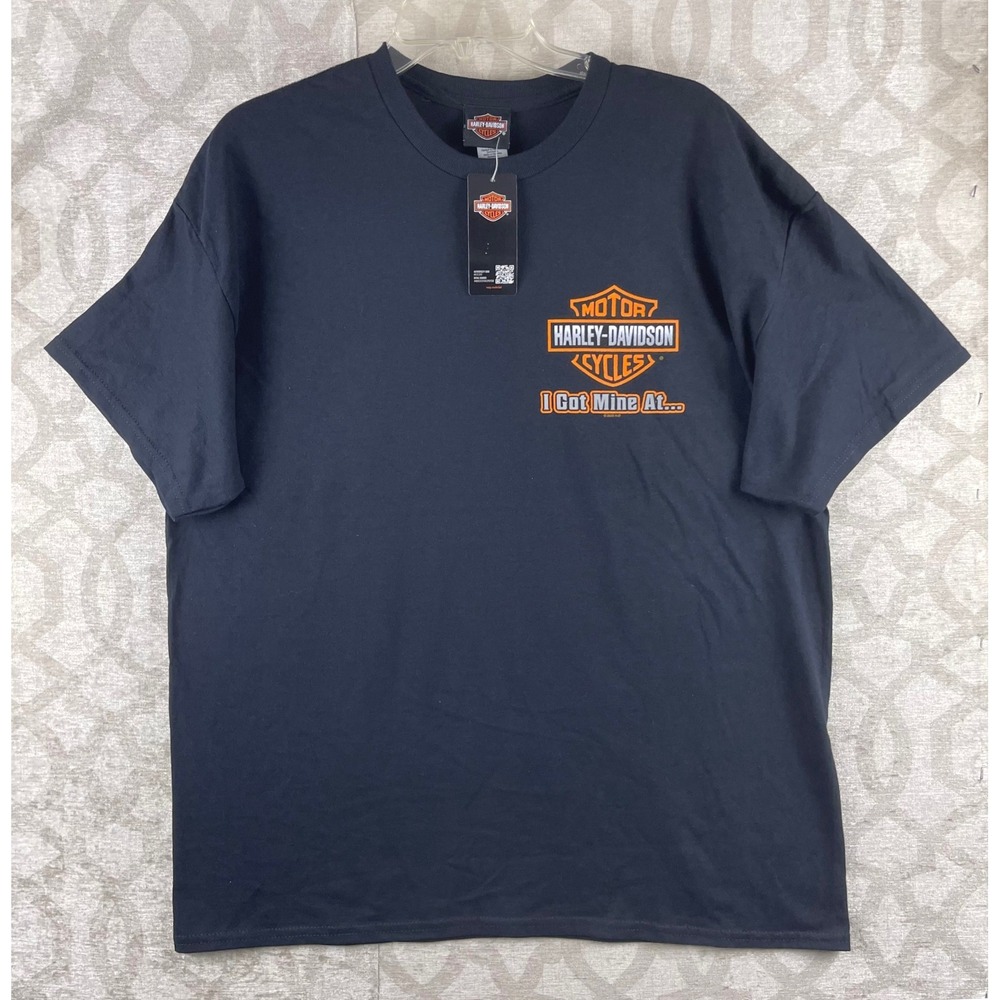 Harley-Davidson Boston Mens XL Black NWT Graphic Logo T-Shirt Cotton 2022